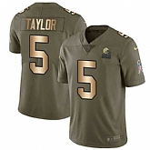 Nike Browns 5 Tyrod Taylor Olive Gold Salute To Service Limited Jersey Dzhi,baseball caps,new era cap wholesale,wholesale hats